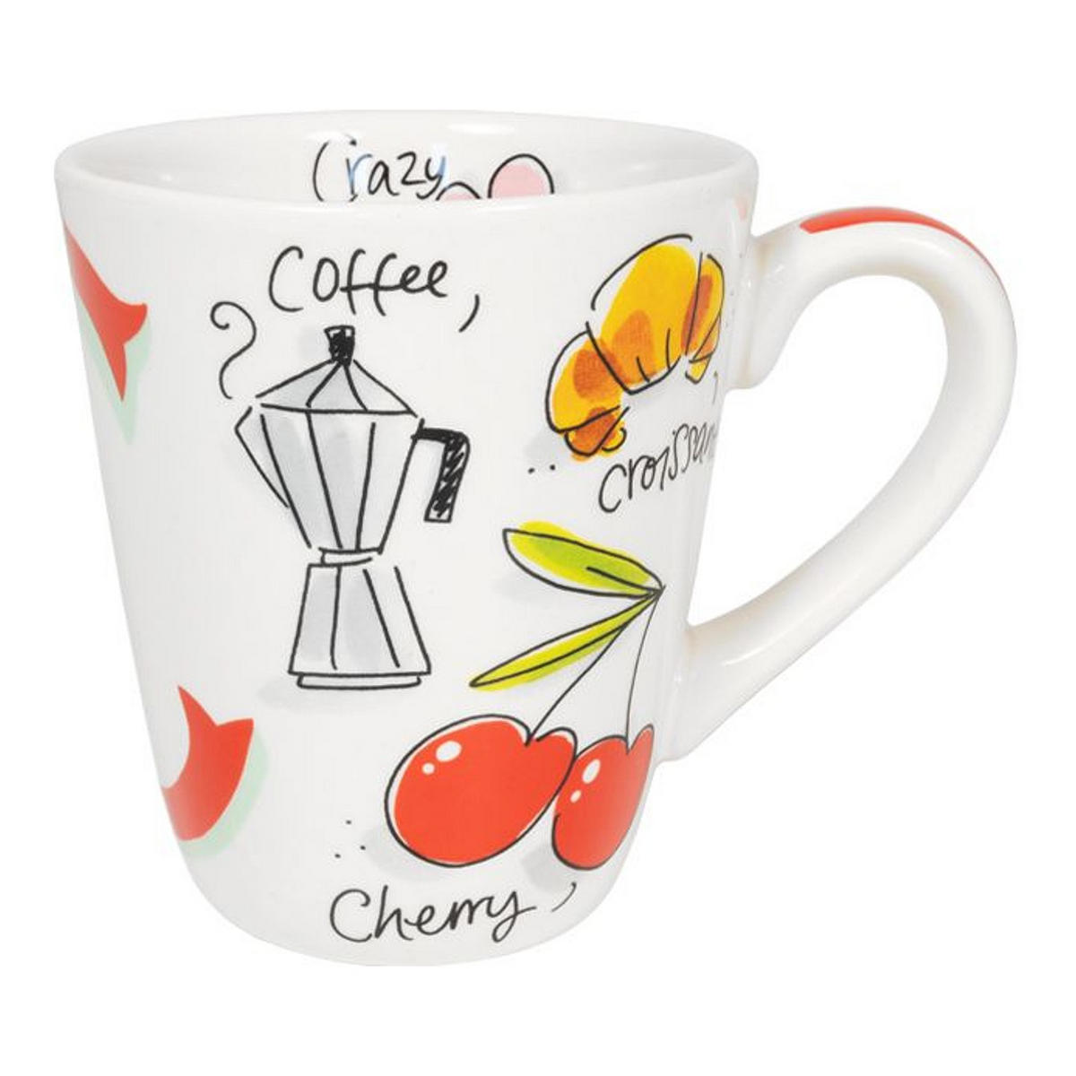 BECHER Liebesbrief C in Bunt - 350 ml - Multicolor, Keramik (0.35L) - Blond Amsterdam