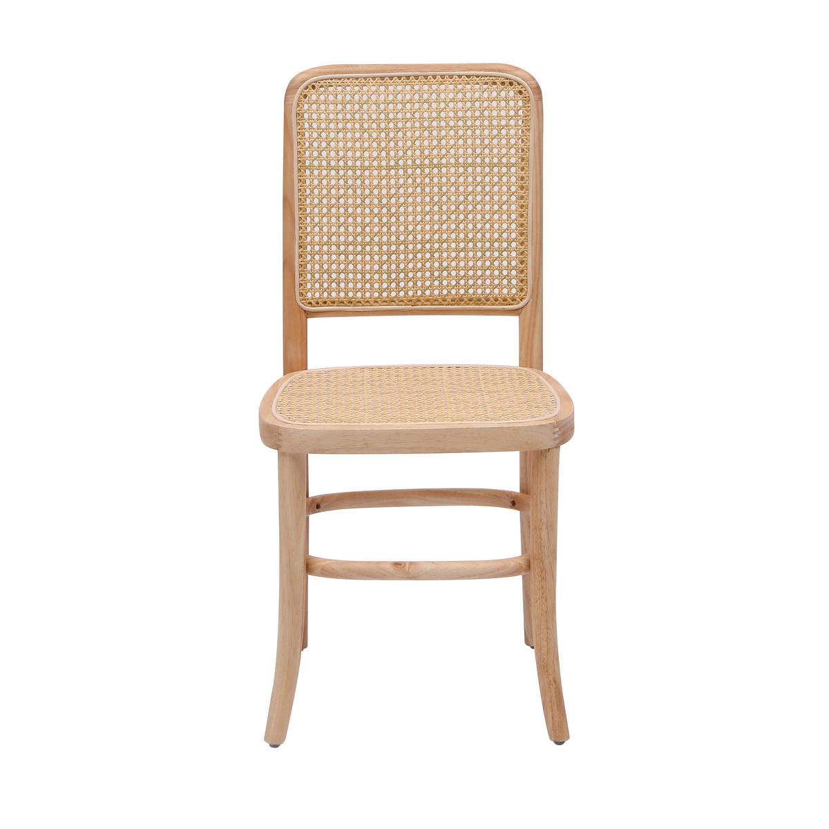 STUHL 2er-Set Rattan Braun - Braun, Holz (44/90/46cm) - Nordlys