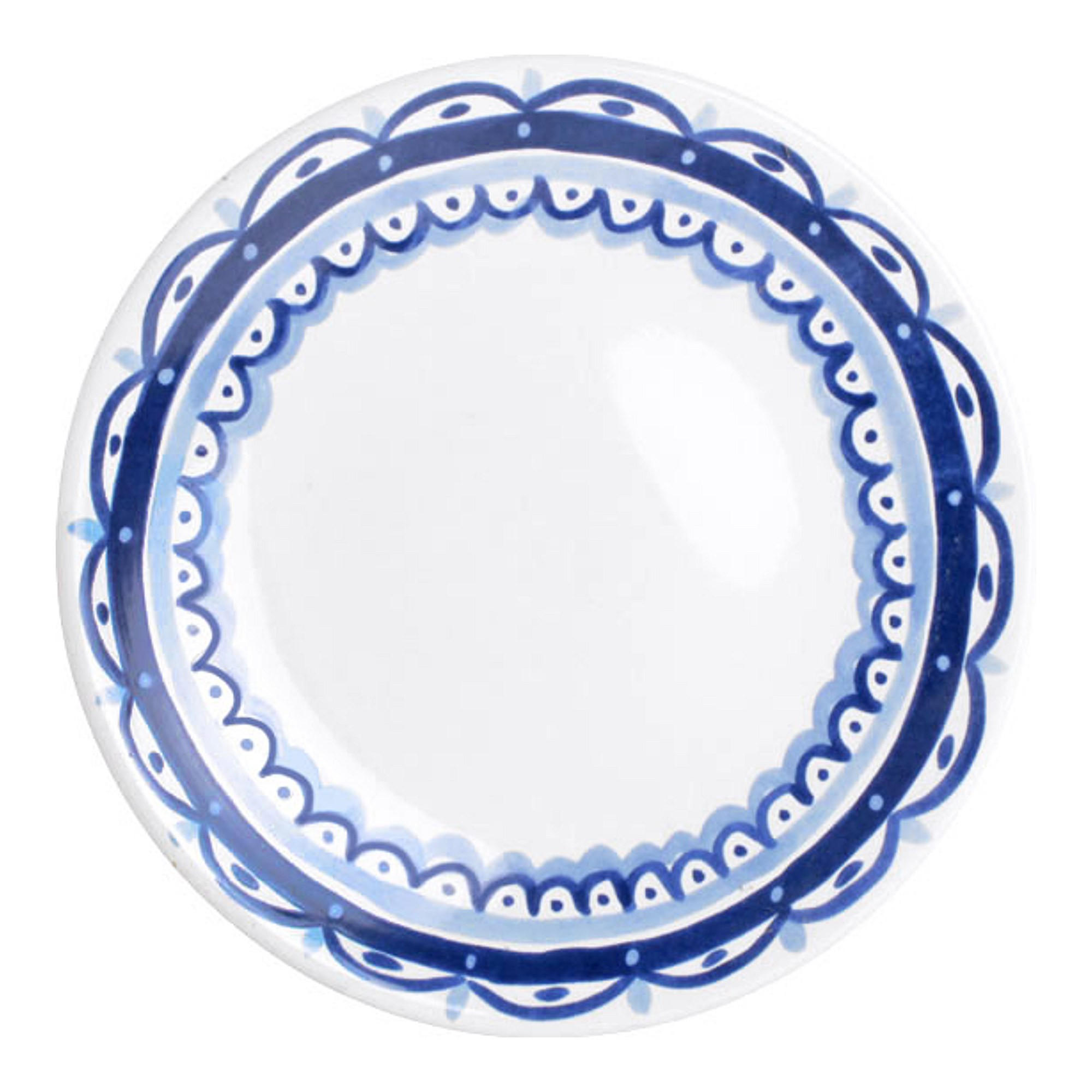 FRÜHSTÜCKSTELLER Rand Delfts Blond in Blau - 22cm - Blau, Keramik (21.8/21.8/2.5cm) - Blond Amsterdam