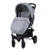 BUGGY Olivia grau Zubehörbox, Fußabdeckung, verstellbar, Korb - Grau, Metall (80/49/100cm) - Lorelli