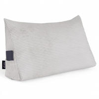 KEILKISSEN Cool Grey, 70/40/20 cm, Cord - Hellgrau, Textil (70/20cm) - Dreamroots