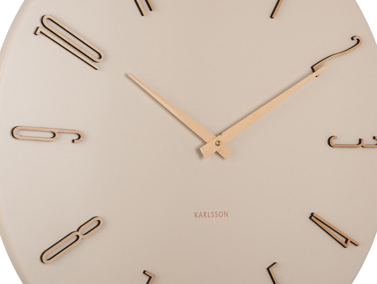 WANDUHR Esmerado Weiß 2.5/60/60 cm - Weiß, Metall (60/60/2.5cm) - Karlsson