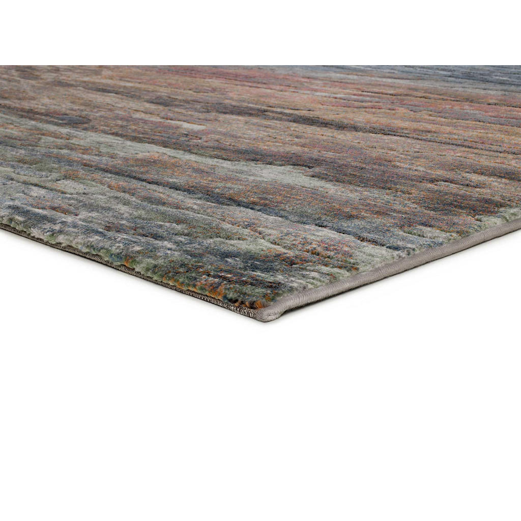 Thumbnail - Atticgo Webteppich, Mehrfarbig, Blau, Grau, Rost, Textil, Abstrakt, Rechteckig, 200x290 cm, Oeko-Tex® Standard 100, in v...