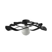 DECKENLEUCHTE - Schwarz, Metall (60/60/15cm) - Lumicom
