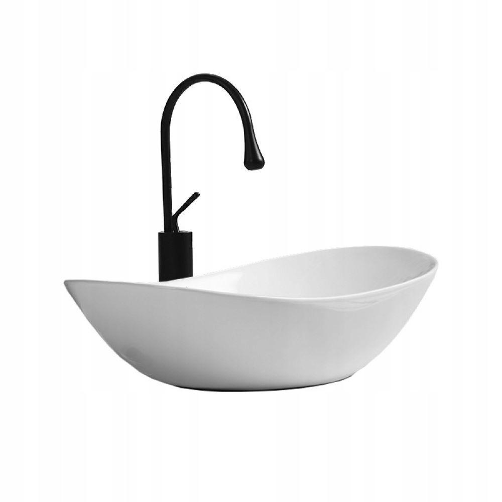 Rebiko Waschbecken, Weiß 60.5x15x36 cm