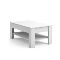 COUCHTISCH Milan Weiß 92.2 x 65 cm - Weiß, Holzwerkstoff (65/92.2/48cm) - Vicco