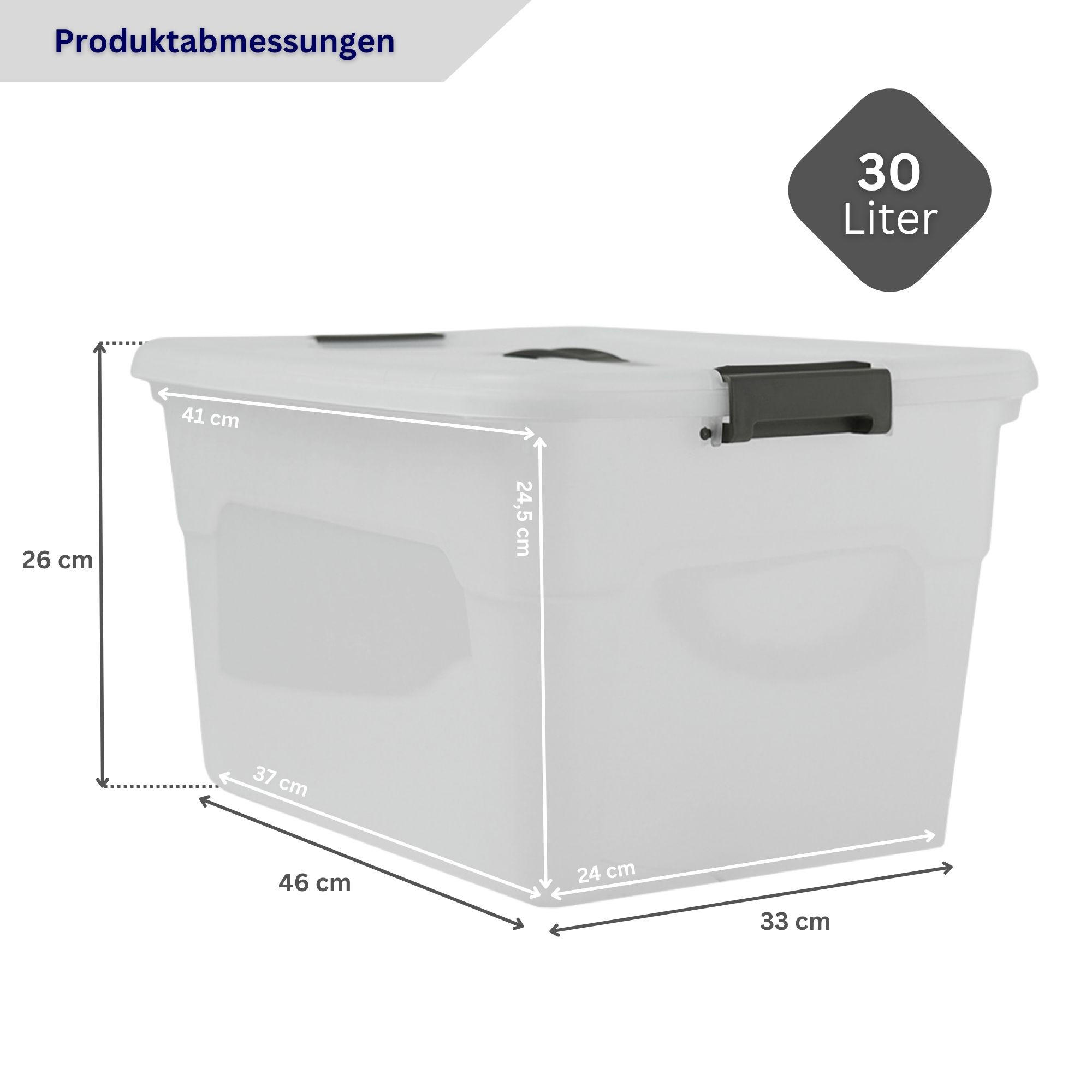 Proregal Aufbewahrungsbox Transparent 46x26x33 cm