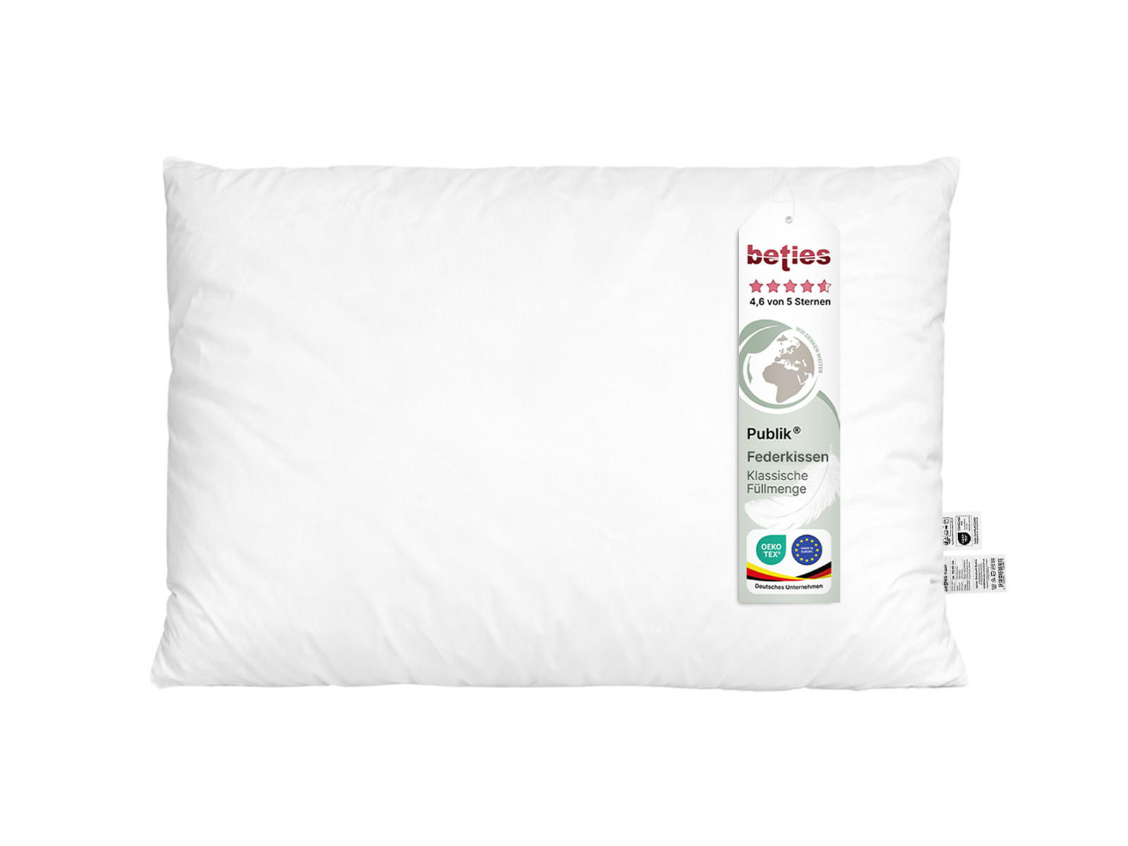 FEDERKISSEN Publik 40/60 cm - Creme, Textil (40/60cm) - beties Heimtextil