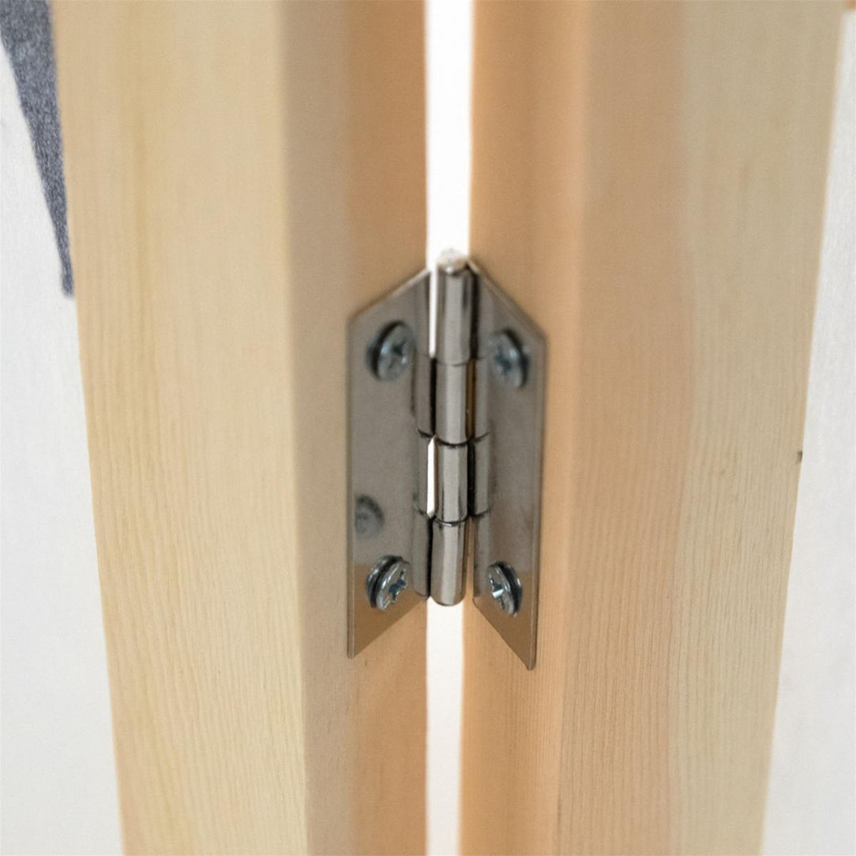 RAUMTEILER Asia Reispapier mit Bambusmotiv Weiss-hellbraun - Weiß, Holz (120/170/3cm) - DESIGN DELIGHTS