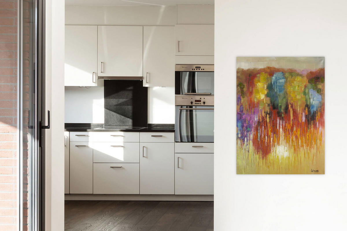 ACRYLBILD HANDGEMALT 75/100 cm - Multicolor, Holz/Textil (75/100cm) - KUNSTLOFT