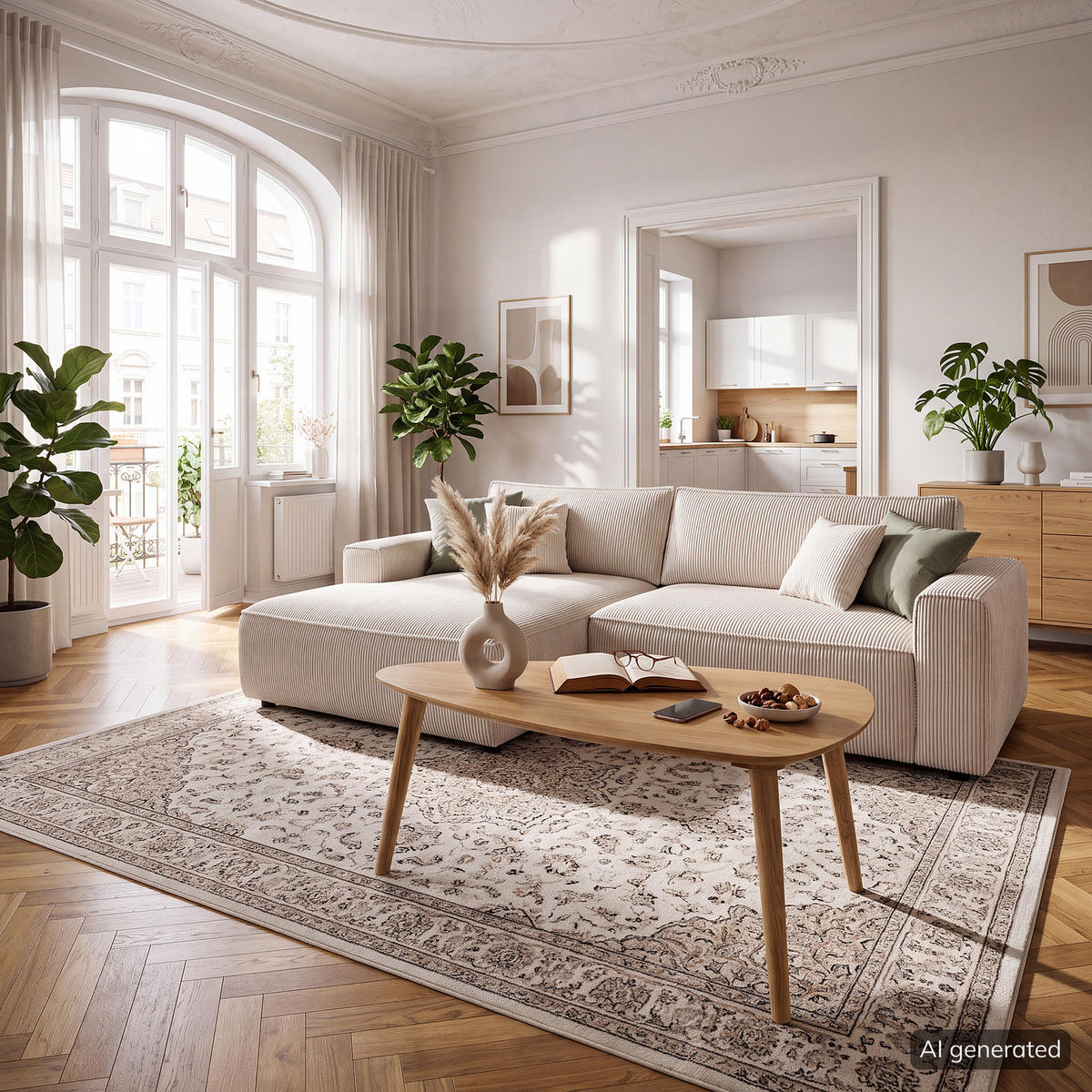 COUCHTISCH - Massivholz - Eichefarben/Braun, Eichenholz/Holz (60/90/43cm) - home24