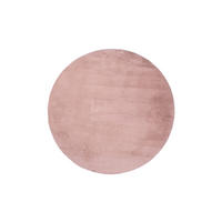 HOCHFLOR-TEPPICH Topia 400 Puder-Rosa 160 cm Rund - Rosa, Textil (160/160cm) - carpet city