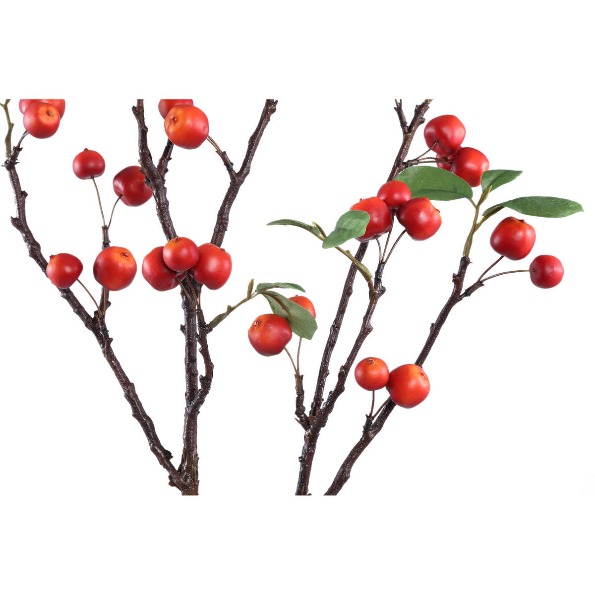 KUNSTBLATT Leaves Rot 67/25/118cm - Rot, Kunststoff (25/118/67cm) - PTMD Collection