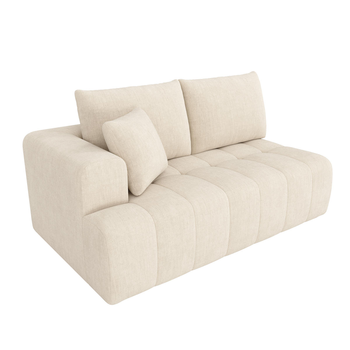 KUTNA GARNITURA od chenille tkanine u bež boji s jastucima - bež, tekstil (244.5/136cm) - WISHDOR