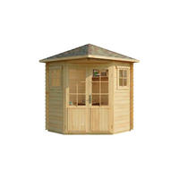 GERÄTEHAUS Holz Sunny Compact - Naturfarben, Holz (220/248/220cm) - Alpholz