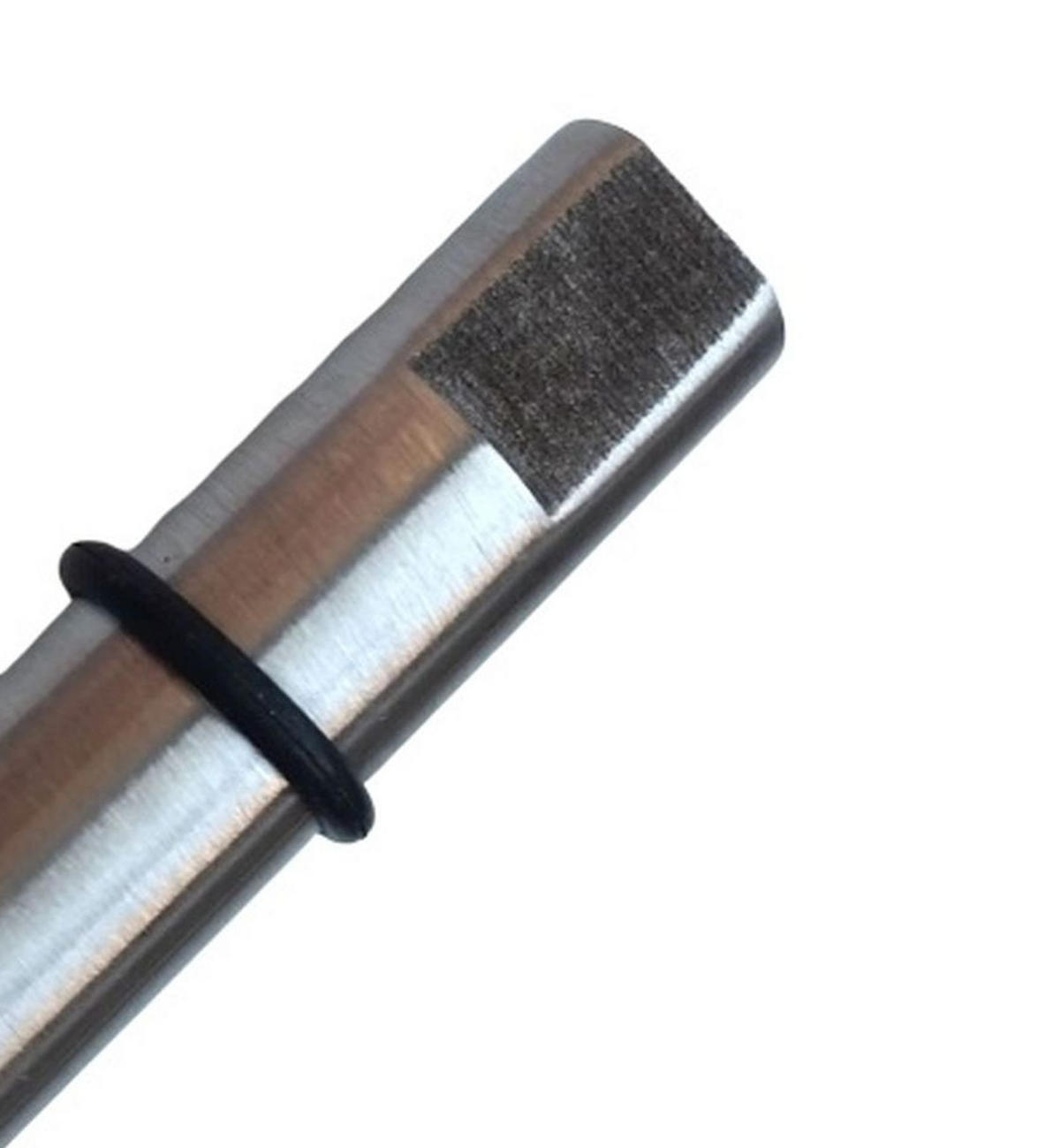 REGALBODENHALTER 25,5cm Edelstahl Ø 12mm massiv gebürstet für Glas- & Holzböden - Edelstahlfarben, Metall (1.2/1.2/25.5cm) - Livingpoint24