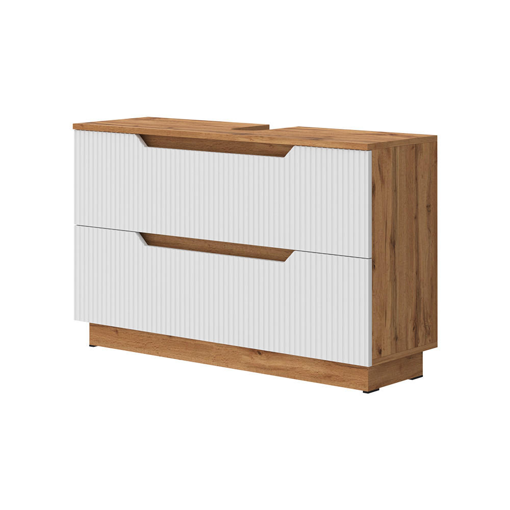 DISKB&Auml;NKSSK&Aring;P Lotta Vit 99.4x62.5 cm med 2 l&aring;dor 62.5/99.4/32 cm