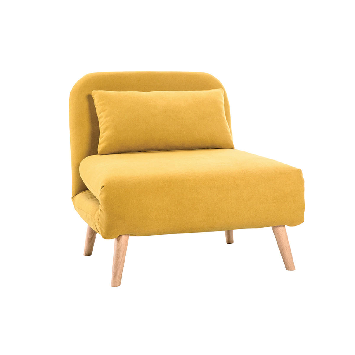 Miliboo SCHLAFSESSEL Gelb 83cm × 75cm × 78cm