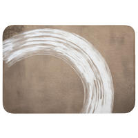KOUPELNOVÁ PŘEDLOŽKA Barva - hnědá - Japandi 90x60 cm - barva mokka, textil/plast (90/60cm) - OnlyWow