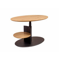 COUCHTISCH höhenverstellbar Corly 95x47x65 Furnier Anthrazit/Wildeiche - Wildeiche/Anthrazit, Holzwerkstoff (95/65/65cm) - 58aufmkessel