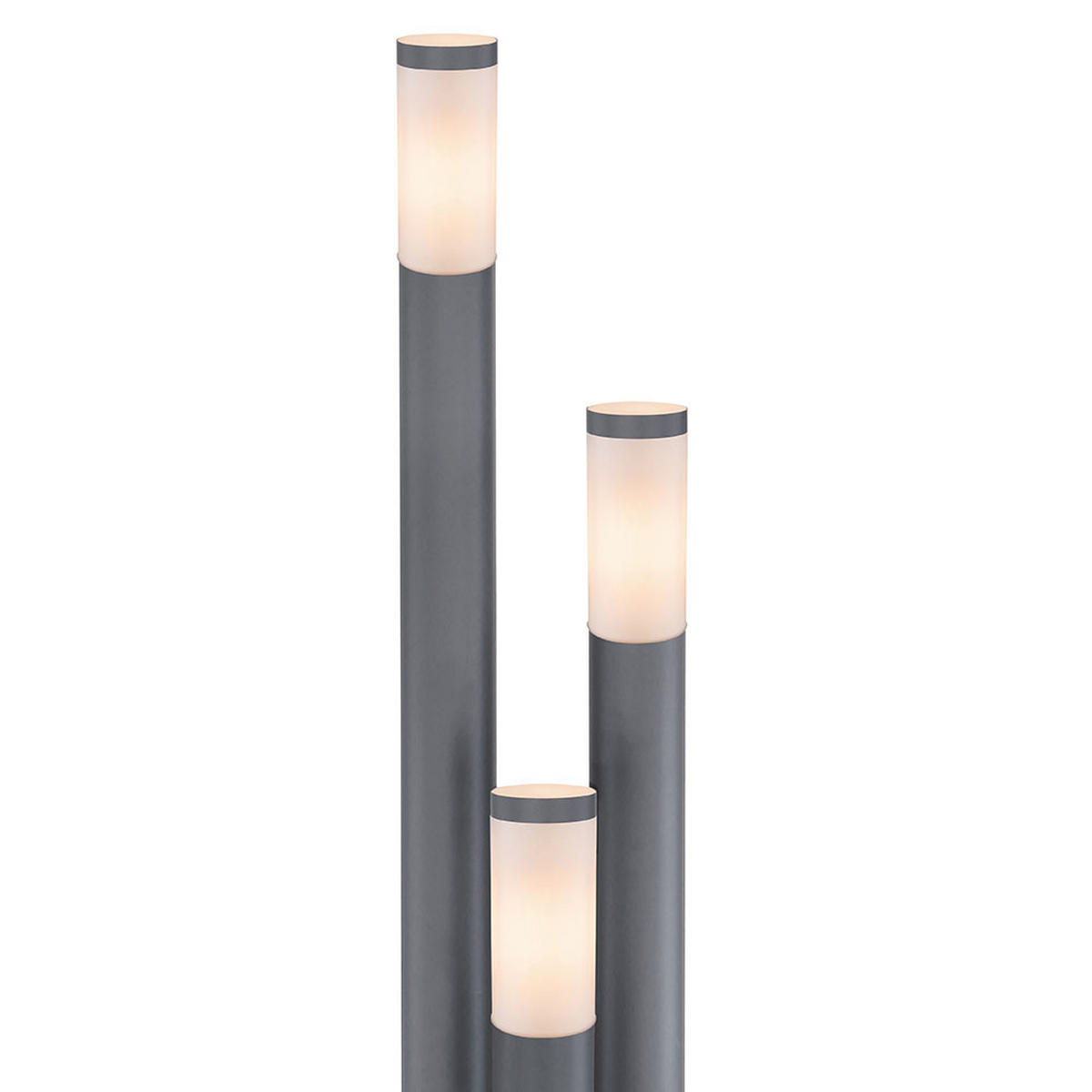 LED AUSSENLEUCHTE BOSTON Edelstahl Anthrazit - Anthrazit, Metall (28/28/170cm) - Globo Lighting