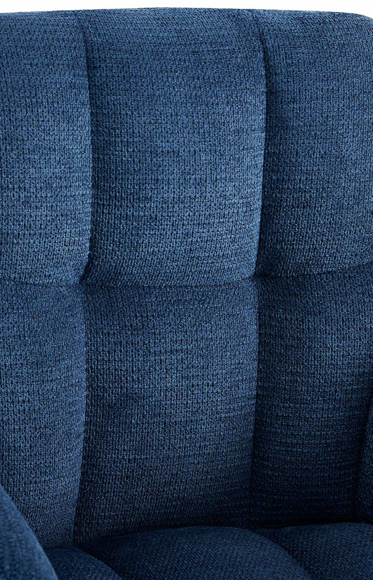 ARMLEHNENSTUHL 2er Set Stoff Dunkelblau - Schwarz/Dunkelblau, Textil/Metall (59/87/59cm) - CLP