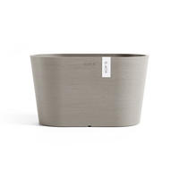 BLUMENTOPF Tokyo 30/17/17 cm Taupe - Taupe, Kunststoff (30/17cm) - Ecopots