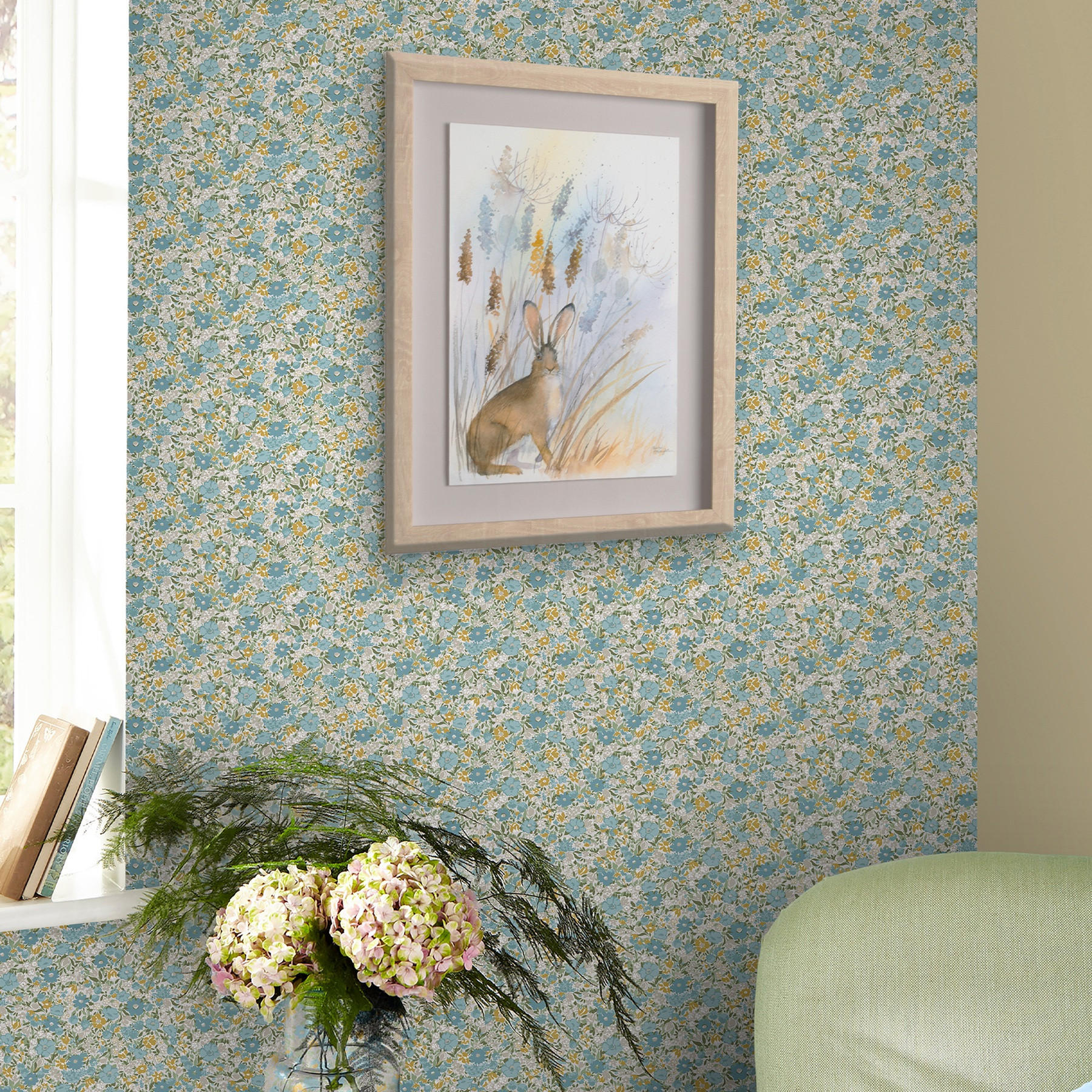 VLIESTAPETE Loveston Newport Blau - Blau, Papier/Kunststoff (52/1000cm) - Graham & Brown