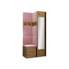 GARDEROBEN-SET Orion XXV - Eiche Artisan/Rosa, Holzwerkstoff/Kunststoff (82/186/46cm) - MIRJAN24