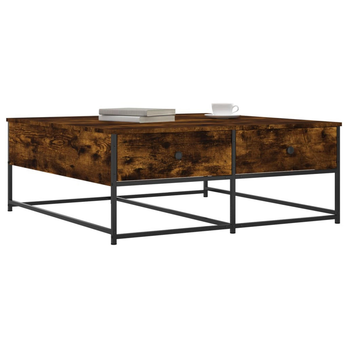 COUCHTISCH Räuchereiche 100x99x40 cm Holzwerkstoff - Braun, Holzwerkstoff (99/100/40cm) - furnicato