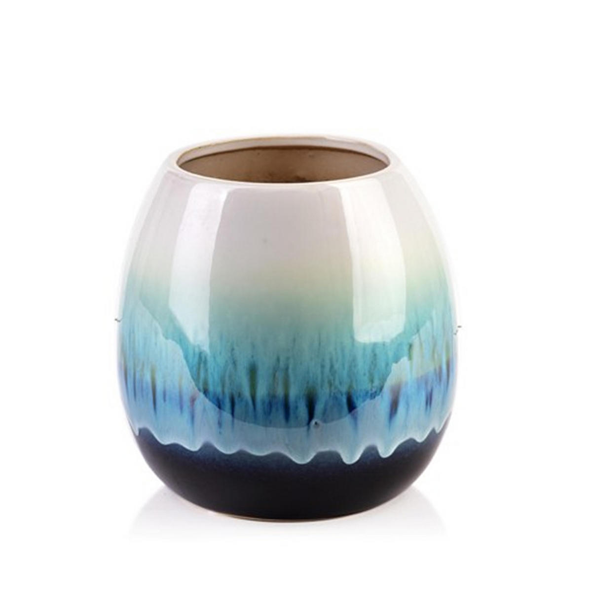 VASE Yanda Grün 15/21/21 cm Keramik - Grün, Keramik (21cm) - Mondex