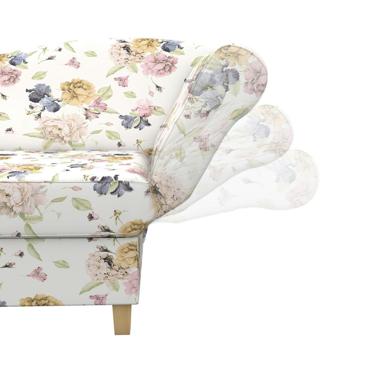 RECAMIERE Armlehne rechts Katia Flachgewebe beige - Beige, Kunststoff (190/88/82cm) - 58aufmkessel