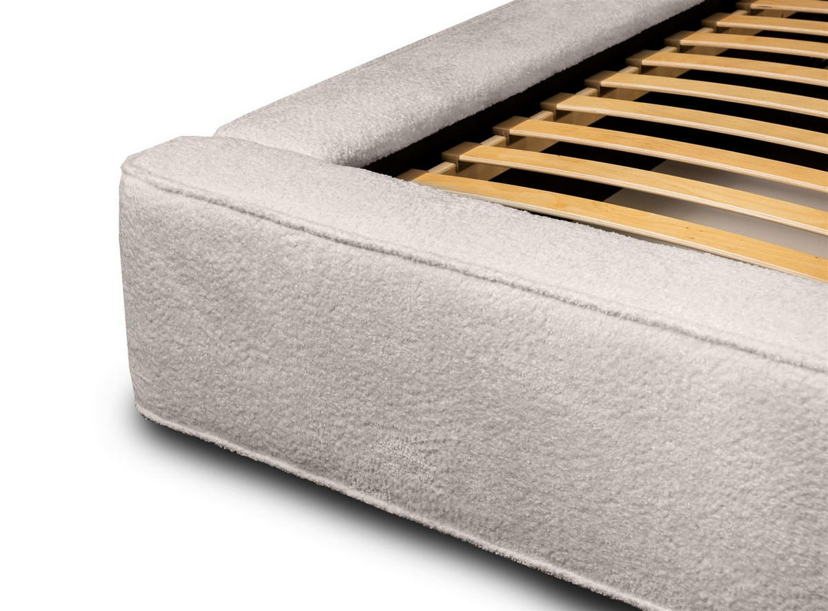 POLSTERBETT Omaha In Euphoria - Creme, Holzwerkstoff/Textil (160/200cm) - Fun Möbel