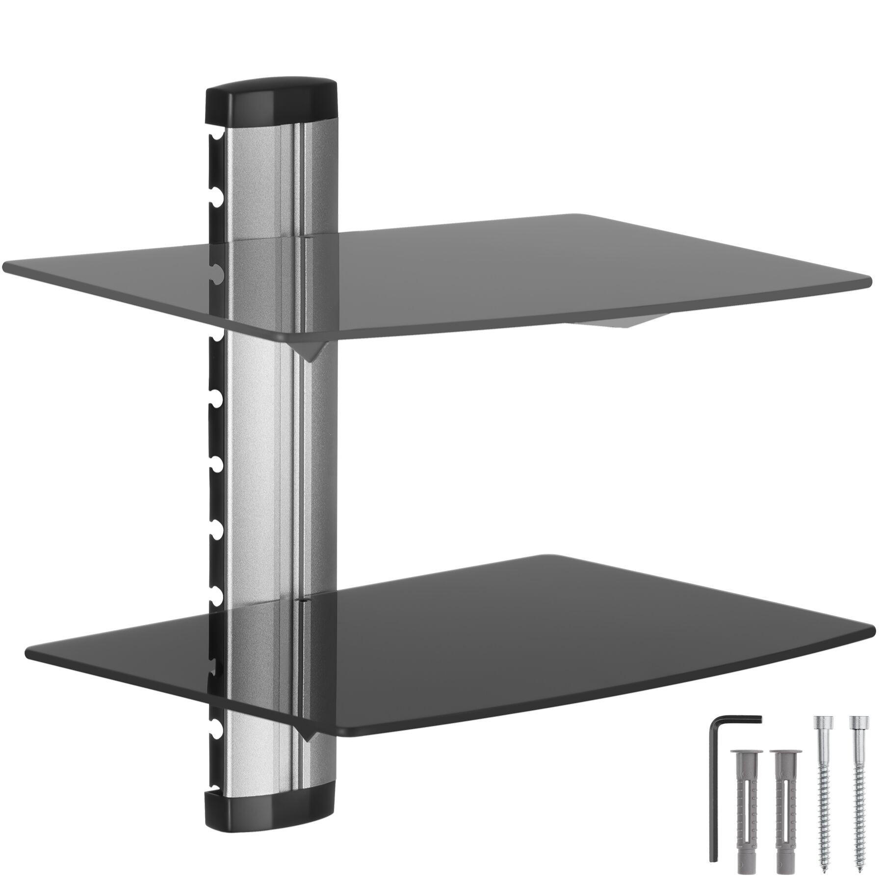 WANDREGAL , 44 x 42 x 34 cm, schwarz - Schwarz, Metall (34/44/42cm) - tectake