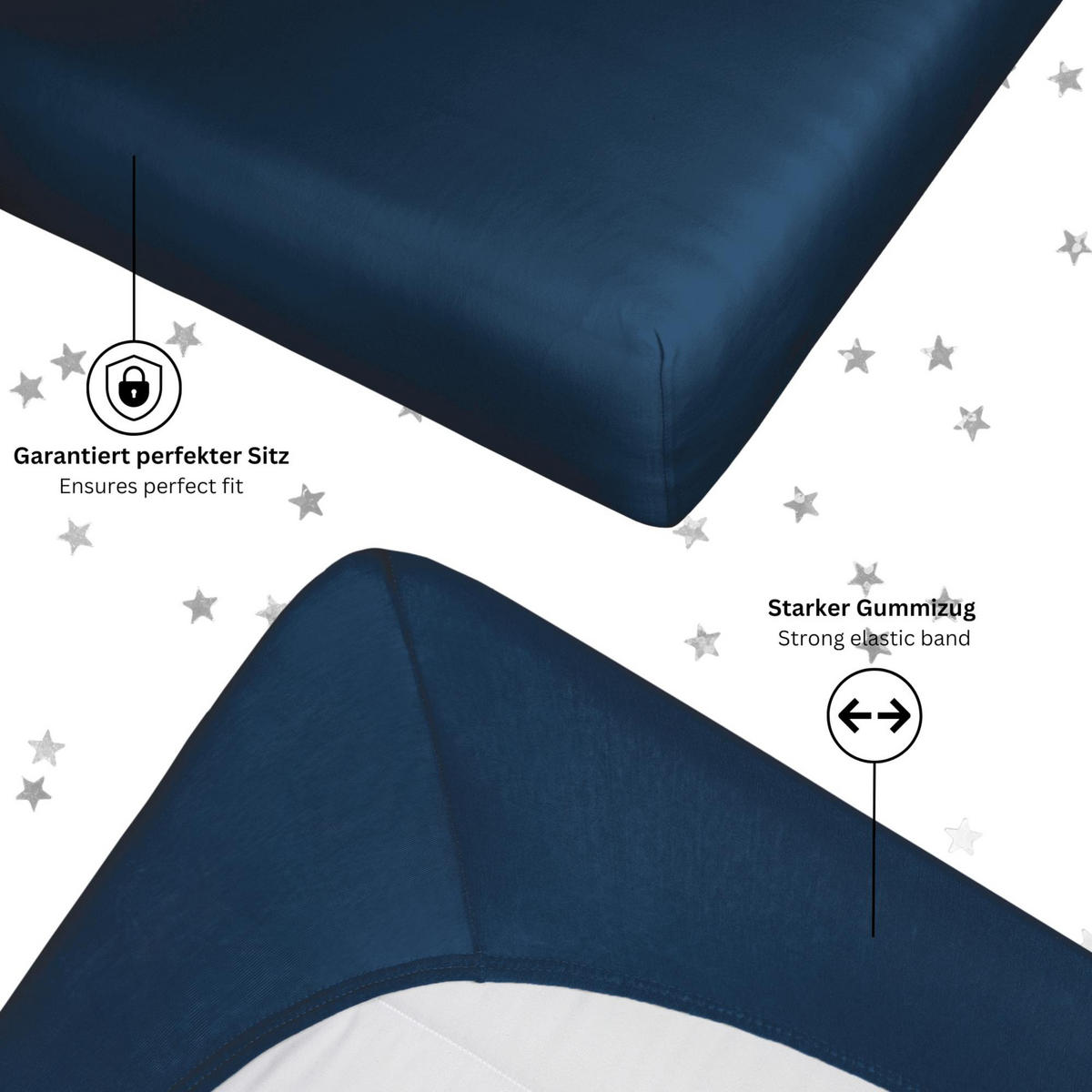 KINDERSPANNBETTLAKEN BASIC - Blau, Textil (60/120cm) - Schöner Wohnen