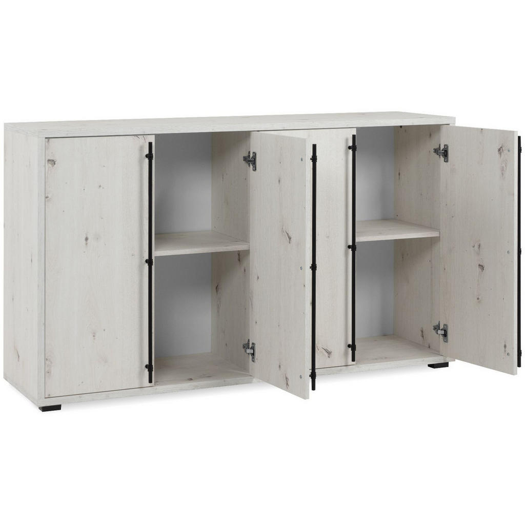Thumbnail - Finori GmbH Sideboard, Weiß, Holzwerkstoff, Rechteckig, 146x85x39 cm, Wohnzimmer, Kommoden & Sideboards, Sideboards