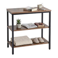 NACHTTISCH - Braun, Holzwerkstoff/Metall (60/61/30cm) - Relaxdays