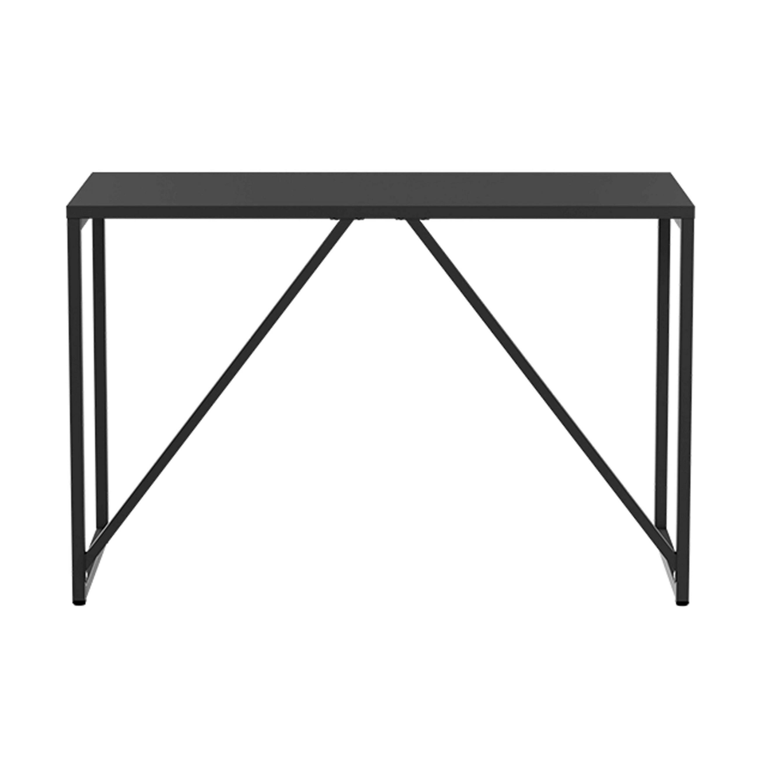 SCHREIBTISCH 120 cm, Schwarz - Schwarz, Metall (120/60/78cm) - Oviala
