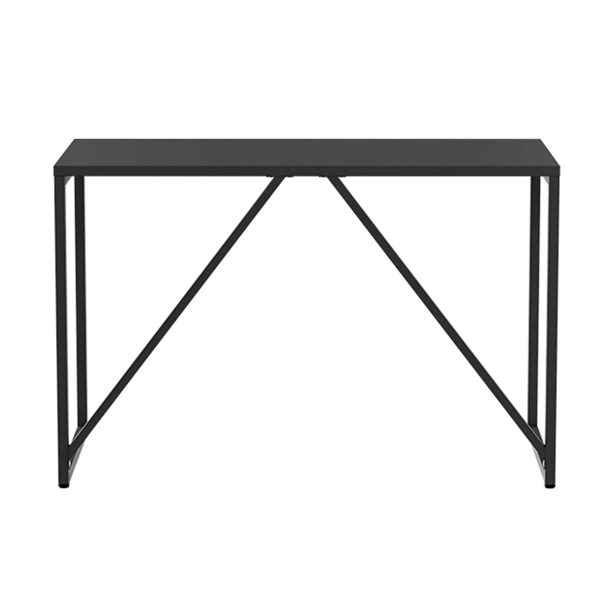 SCHREIBTISCH 120 cm, Schwarz - Schwarz, Metall (120/60/78cm) - Oviala