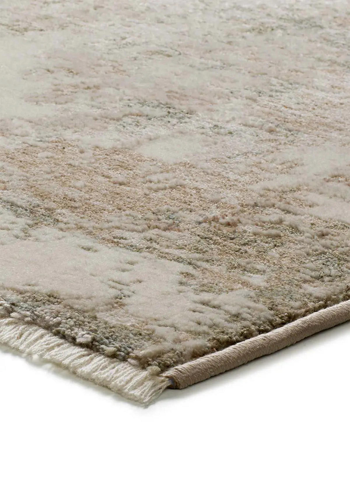 KURZFLORTEPPICH Beige / Grün Ona 200/290 cm - Beige/Grün, Naturmaterialien/Textil (200/290cm) - Atticgo