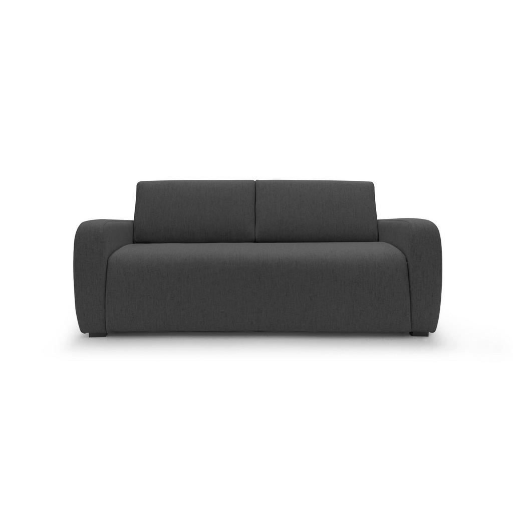 Thumbnail - Divani.store Schlafsofa, Anthrazit, Textil, 215x93x100 cm, Wohnzimmer, Sofas & Couches, Schlafsofas