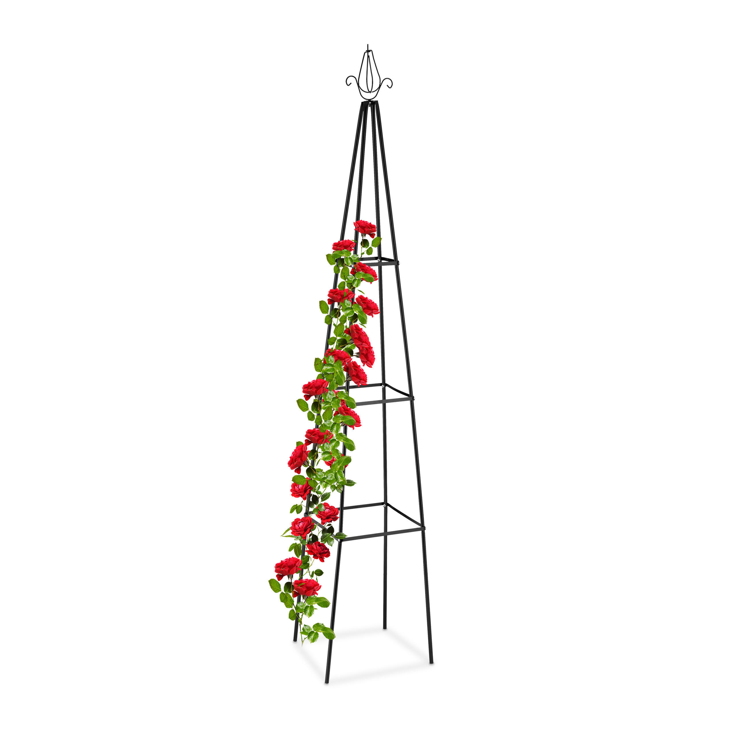 RANKHILFE - Schwarz, Metall (38/204/38cm) - Relaxdays