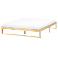 BETT ohne Kopfteil 160/200 Kiefernholz Hellbraun Talairan - Hellbraun/Braun, Holz (160/200cm) - Beliani