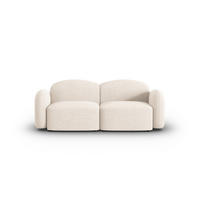 SOFA Blair aus Chenille-Stoff beige clair melange 2 Sitzplätze - Beige, Textil (87/80/194cm) - Micadoni