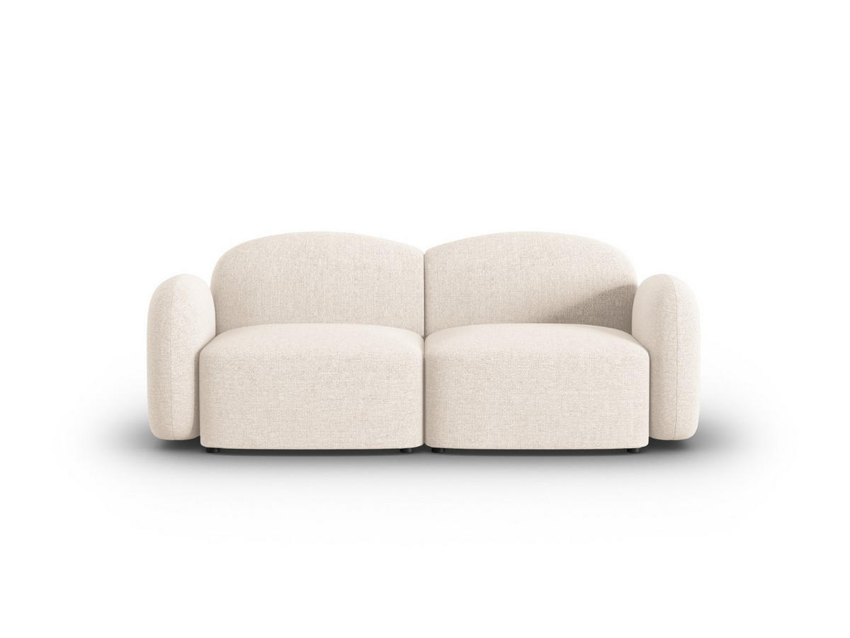 SOFA Blair aus Chenille-Stoff beige clair melange 2 Sitzplätze - Beige, Textil (87/80/194cm) - Micadoni