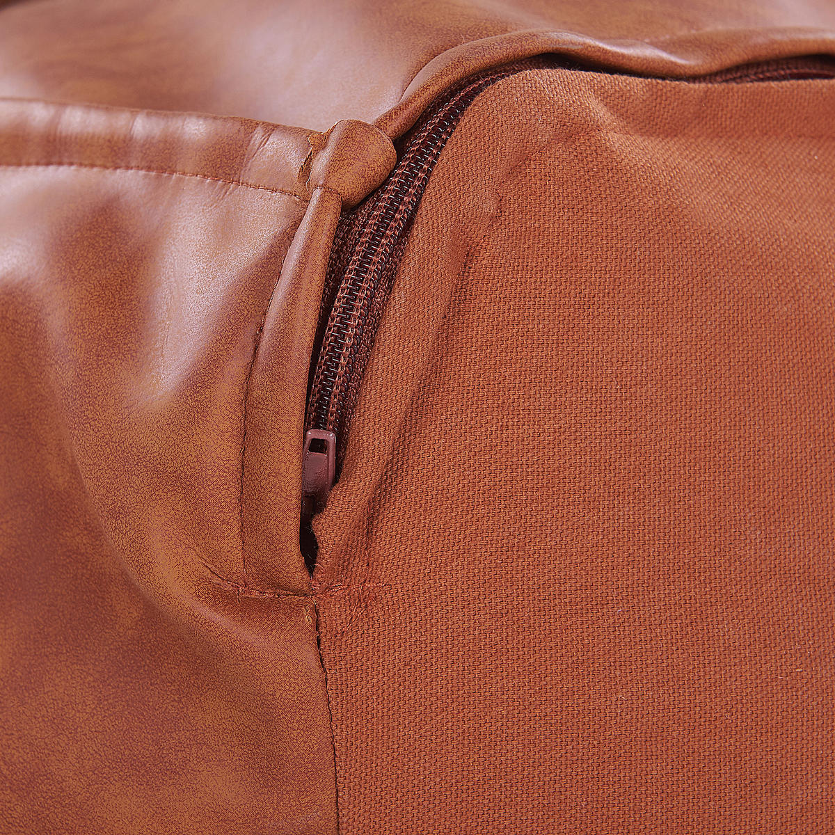 POUF Bori 73/73/46 cm - Braun, Kunststoff (73/46/73cm) - Beliani
