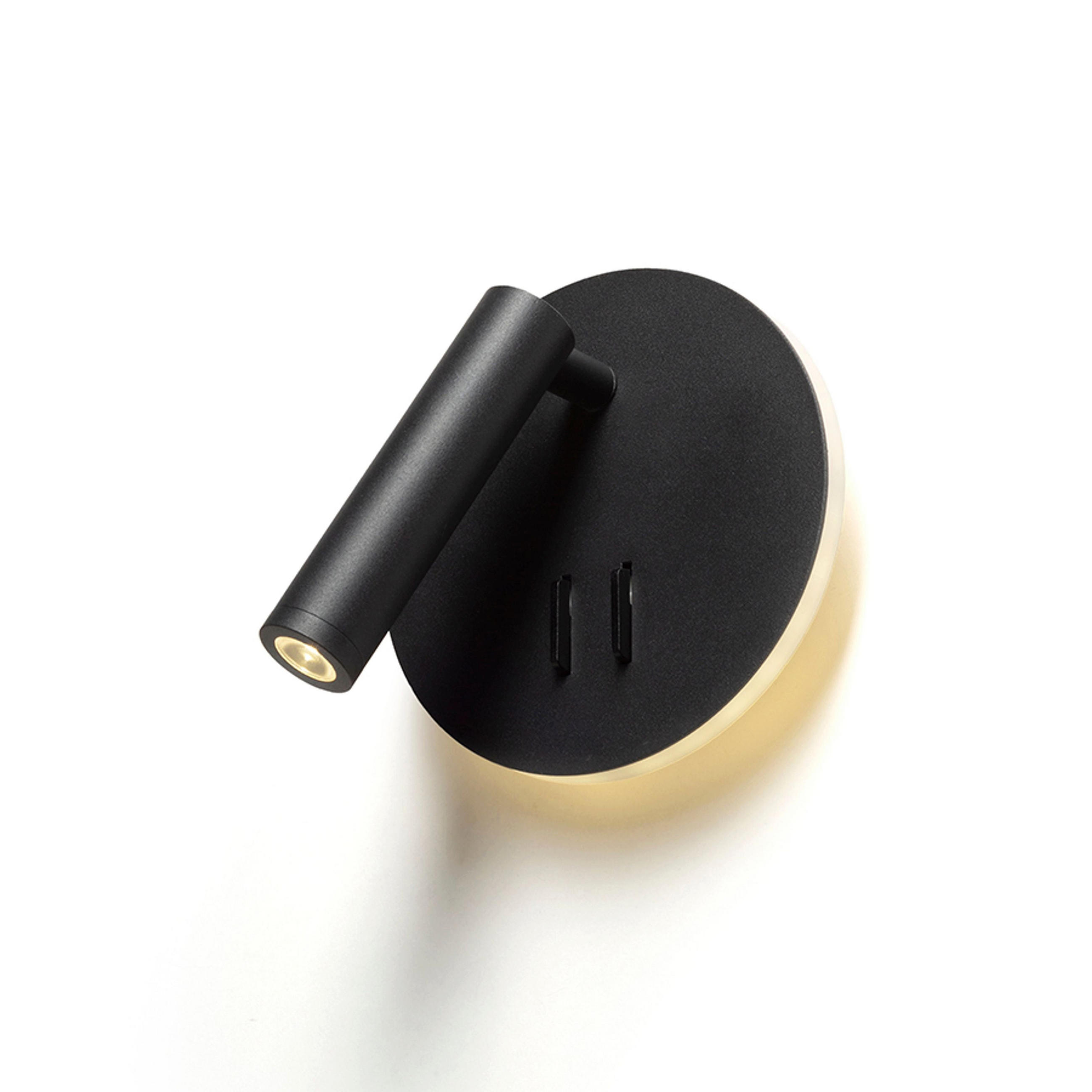 DECKENLEUCHTE THALIA Schwarz satiniertes Akryl 3 W - Schwarz, Kunststoff (175/14/20cm) - Rendl