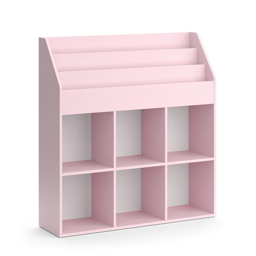 KINDERREGAL Luigi Rosa 107.2 x 114.2 cm ohne Faltboxen - Rosa, Holzwerkstoff (107.2/114.2/31.2cm) - Vicco