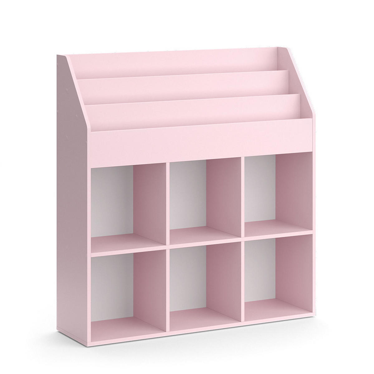 KINDERREGAL Luigi Rosa 107.2 x 114.2 cm ohne Faltboxen - Rosa, Holzwerkstoff (107.2/114.2/31.2cm) - Vicco