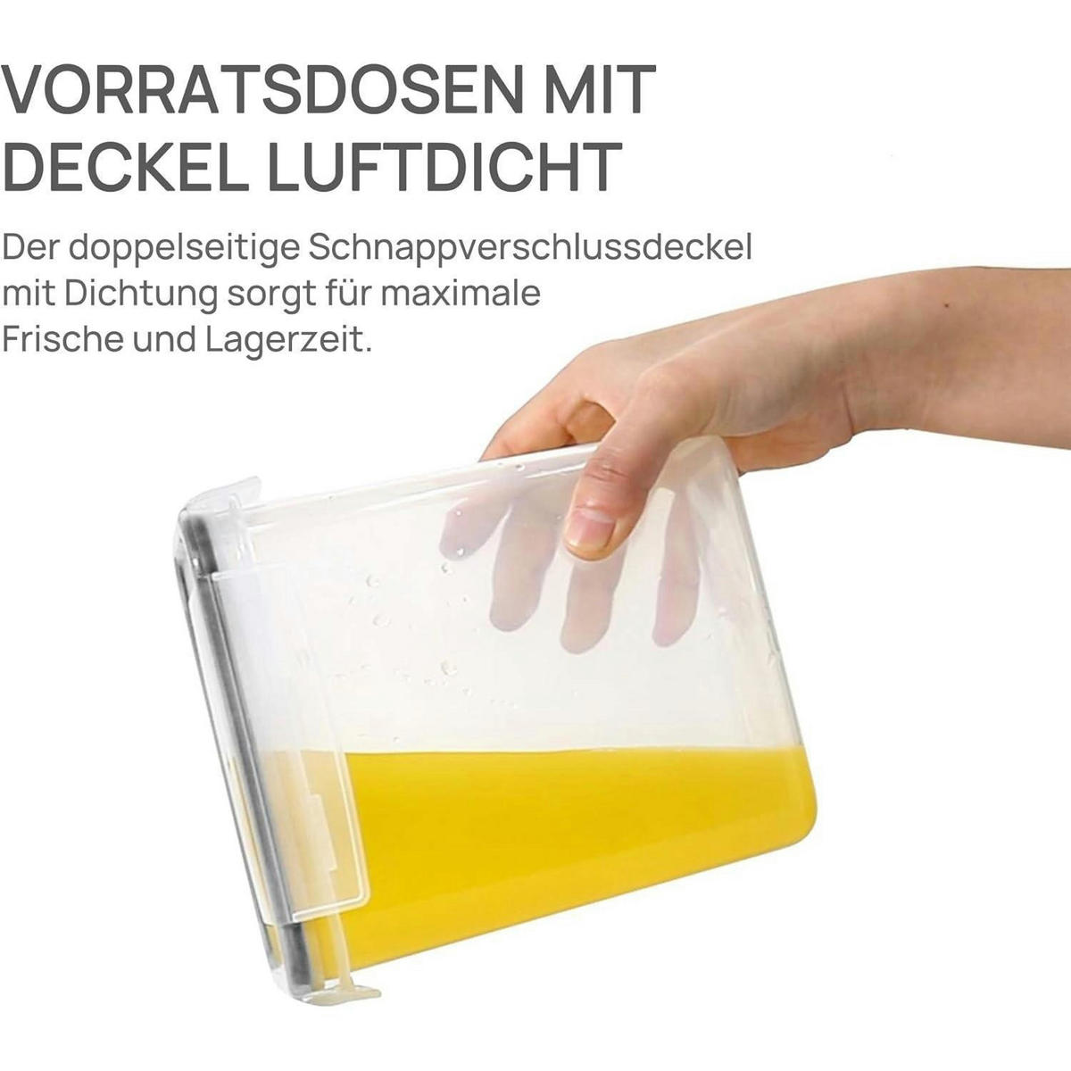 VORRATSDOSEN-SET 11-teilig Luftdicht BPA-frei Stapelbar - Multicolor, Kunststoff (19.5/37.3/16.5cm)